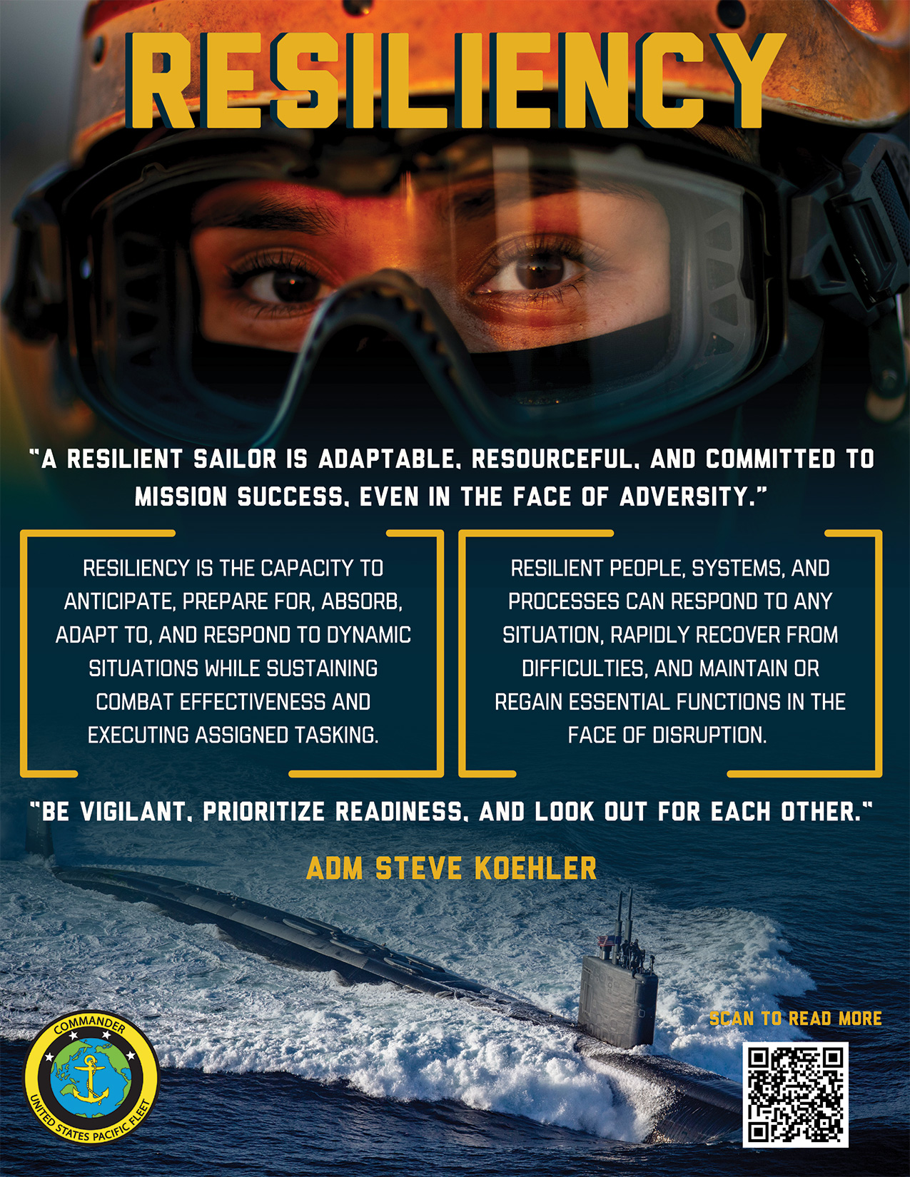Fleet Orders: Resiliency Flyer Graphic